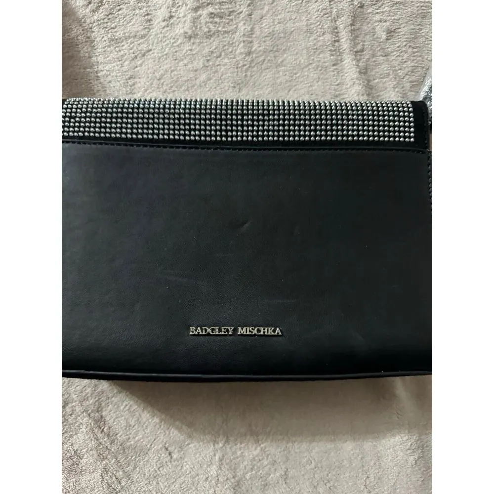 Badgley Mishka | Embellished Microsuede Crossbody‎ Bag - Image 9