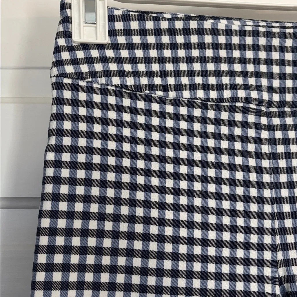 Elliott Lauren Black and White Checkered Cropped Pants Size 4 - Image 2
