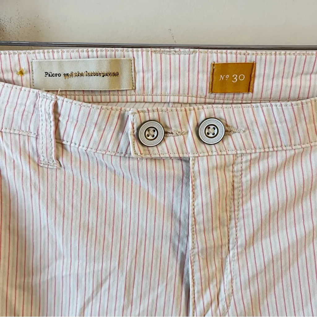 Anthropologie Pilcro and the Letterpress Blush Striped Cropped Pant Size 30 - Image 8