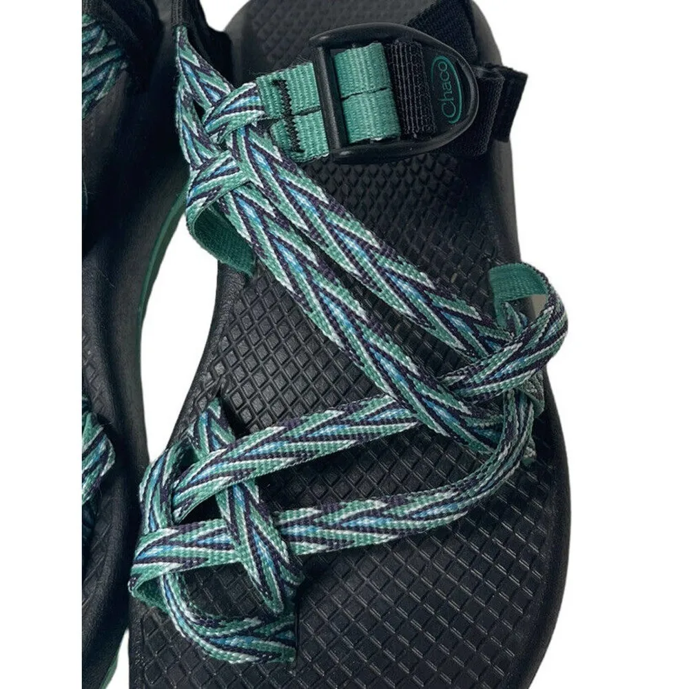 Chaco ZX/2 Classic Sports Hiking Sandal Womens 5 Green Toe-Loop Strappy J105490 - Image 7