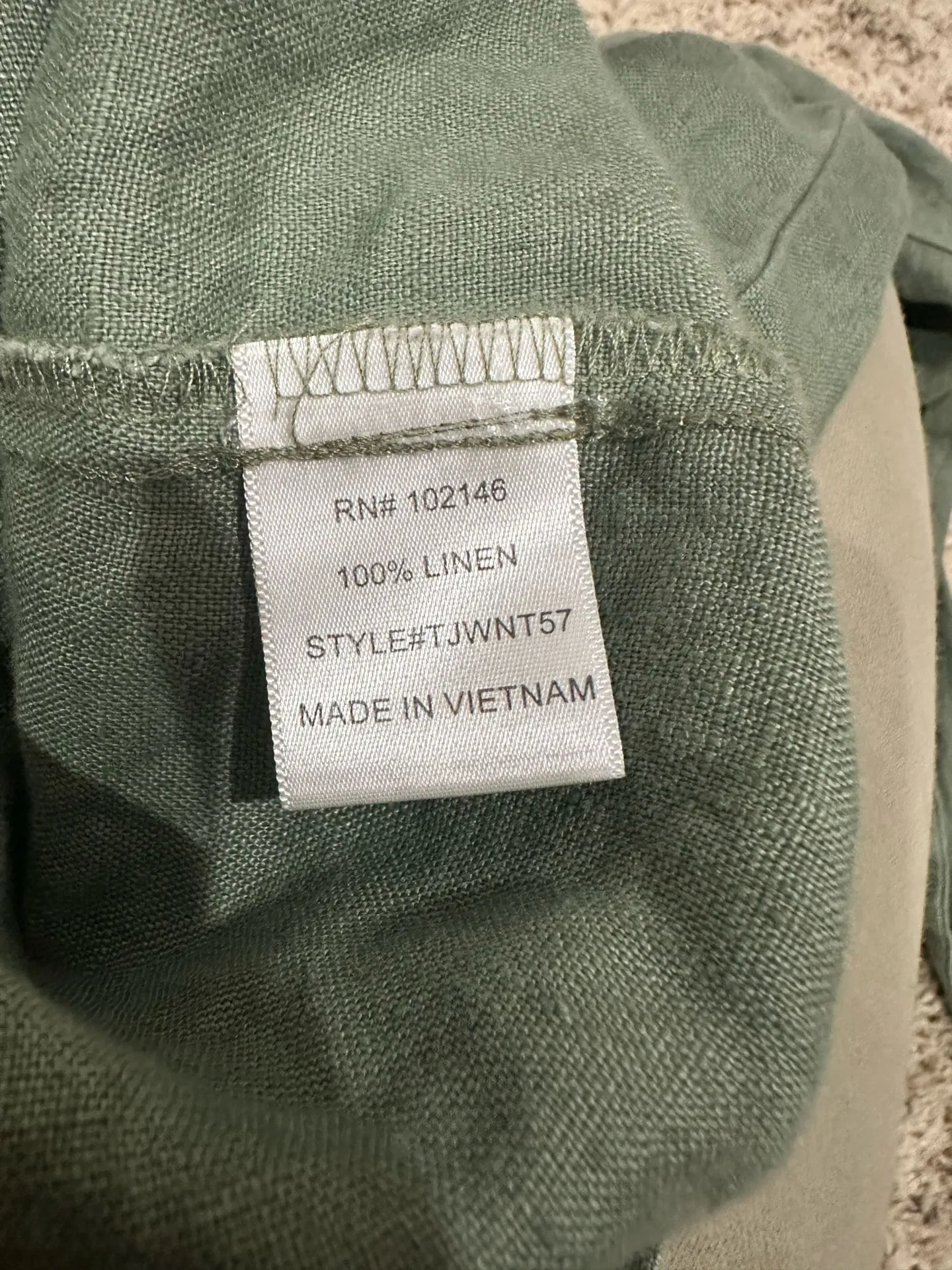 Michael Stars sage linen jacket. Minimalistic, coastal, lightweight, preppy, mock neck, utility look - Image 10