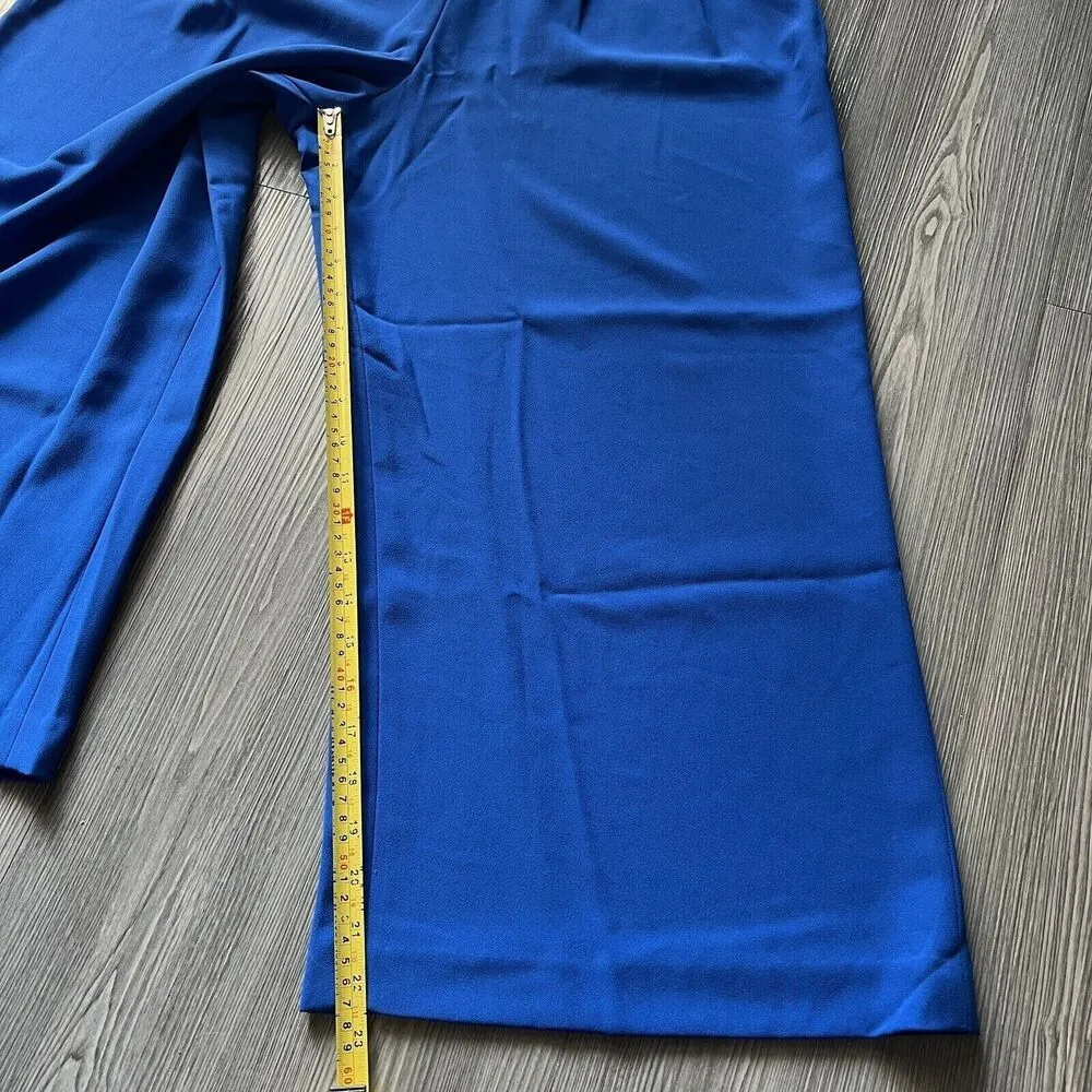 Ted Baker Zettah Culottes Womens US 8 Pleated Pants Cropped Blue - Image 5