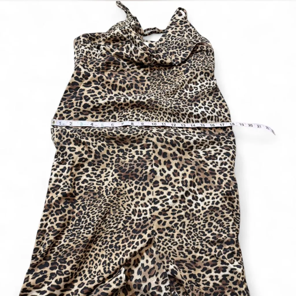 Leopard Print Maxi ‎ Dress Brown - Image 16