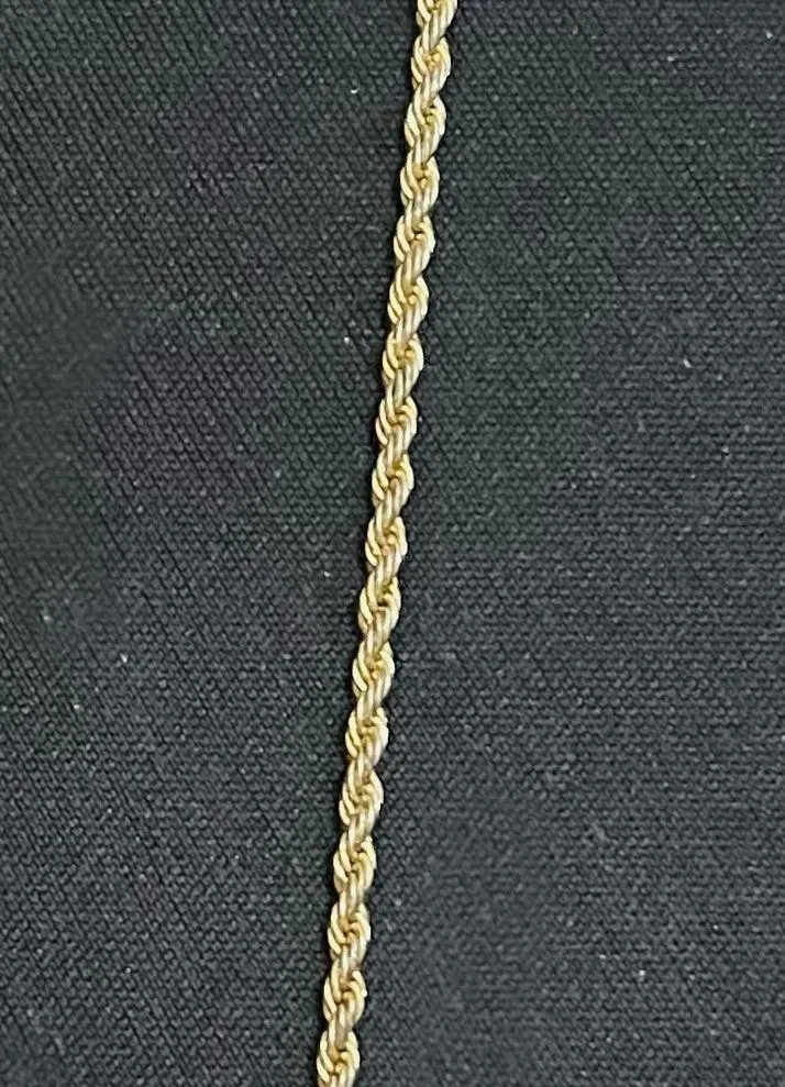 Trifari 7”  Gold-Tone Rope Chain Bracelet - Image 3