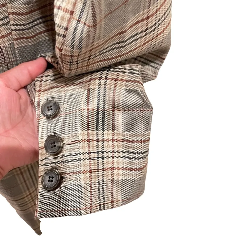 Storets woman’s oversized plaid Blazer size S/M - Image 8