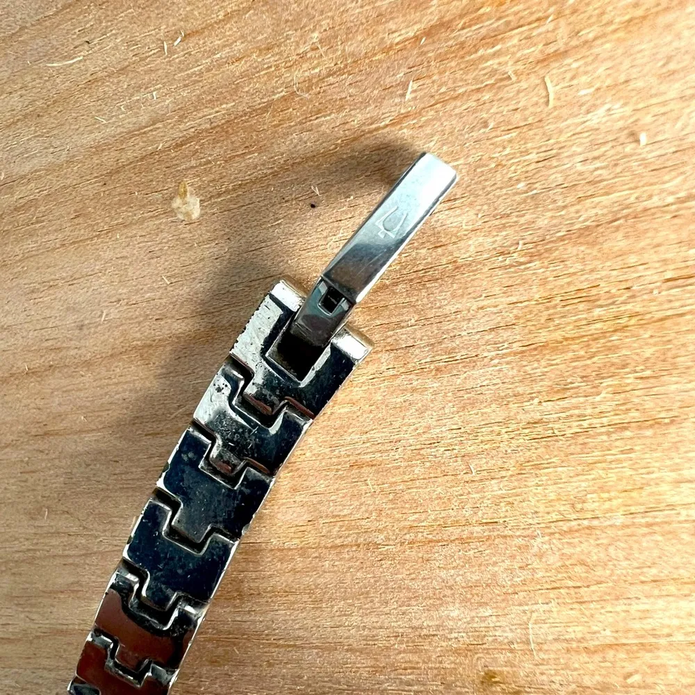 BULOVA Watch Cubic Zirconia Quartz Mother of Pearl Face Stainless A8 Bracelet - Image 8