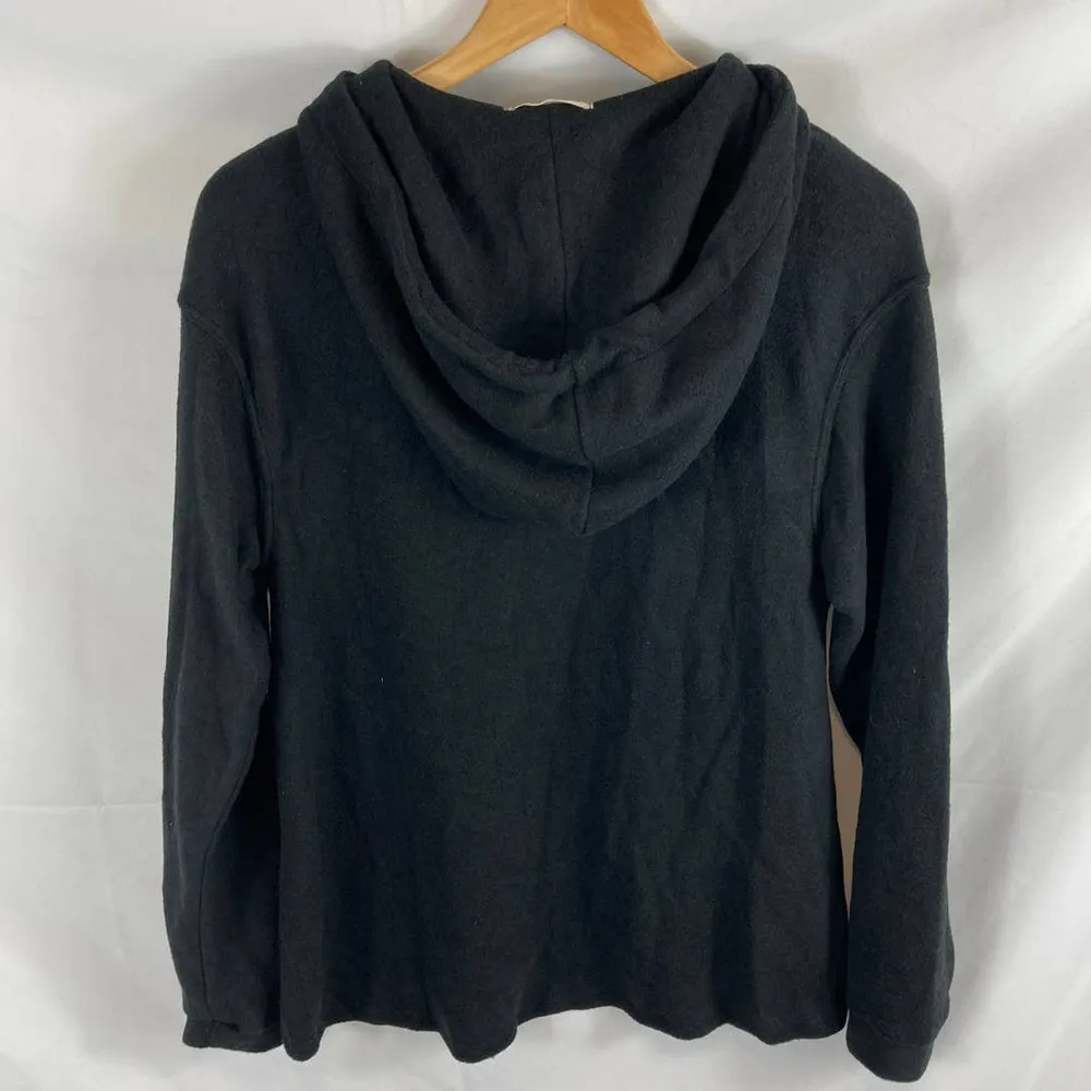 NWT Everleigh Cozy Hoodie Black Soft Brushed French Terry size small - Image 4