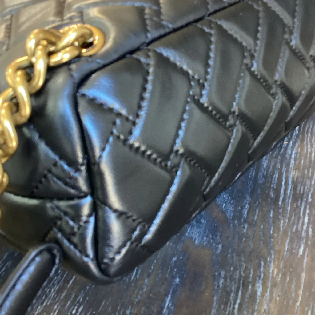 Kurt Geiger Black Quilted Leather Backpack NWT - Image 7