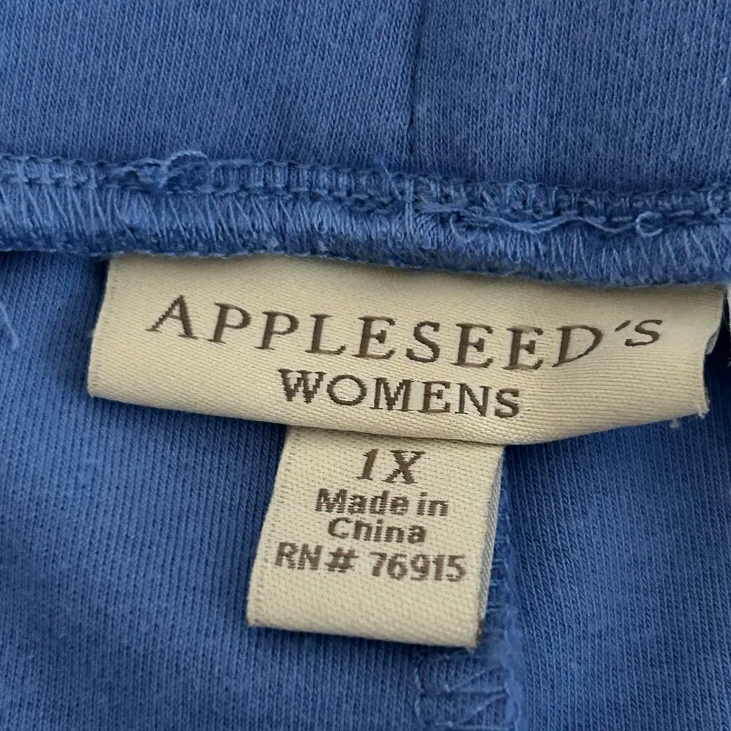 Appleseeds Pull On Pants Purple Size 1X - Image 3