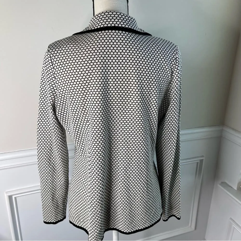 Misook textured  button front knit blazer size XS‎ - Image 4