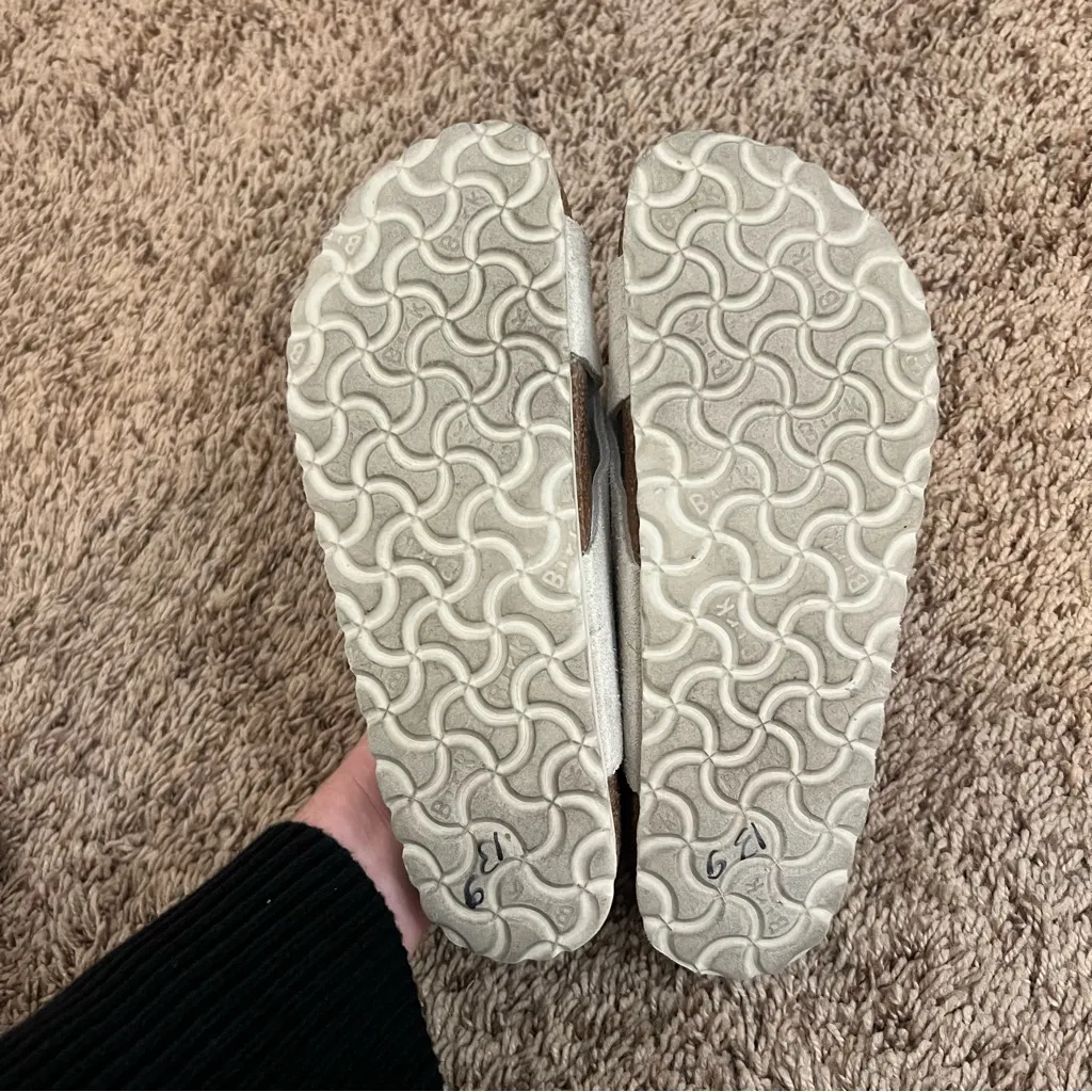 Lugano Soft Footbed Suede Leather in Color: Antique White - Image 5