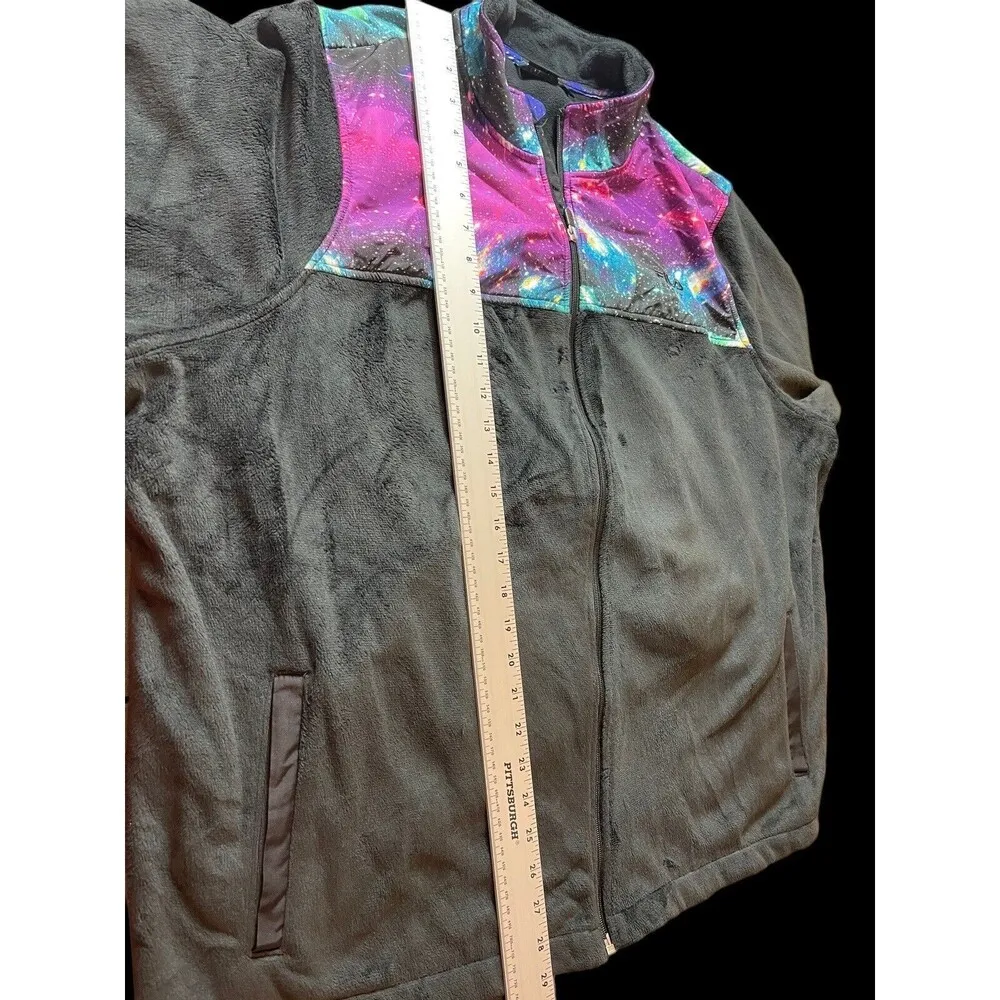 Fila Black Galaxy Design Zip Up Fleece 3x Shirt/Jacket Shacket - Image 8