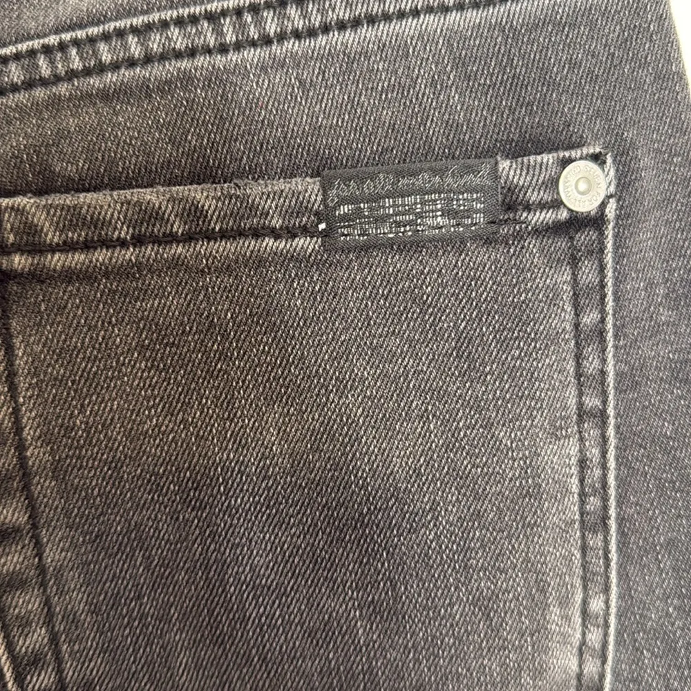 7 for All Mankind High Waist‎ Metallic Stripe Skinny Jean - 24 - Image 6