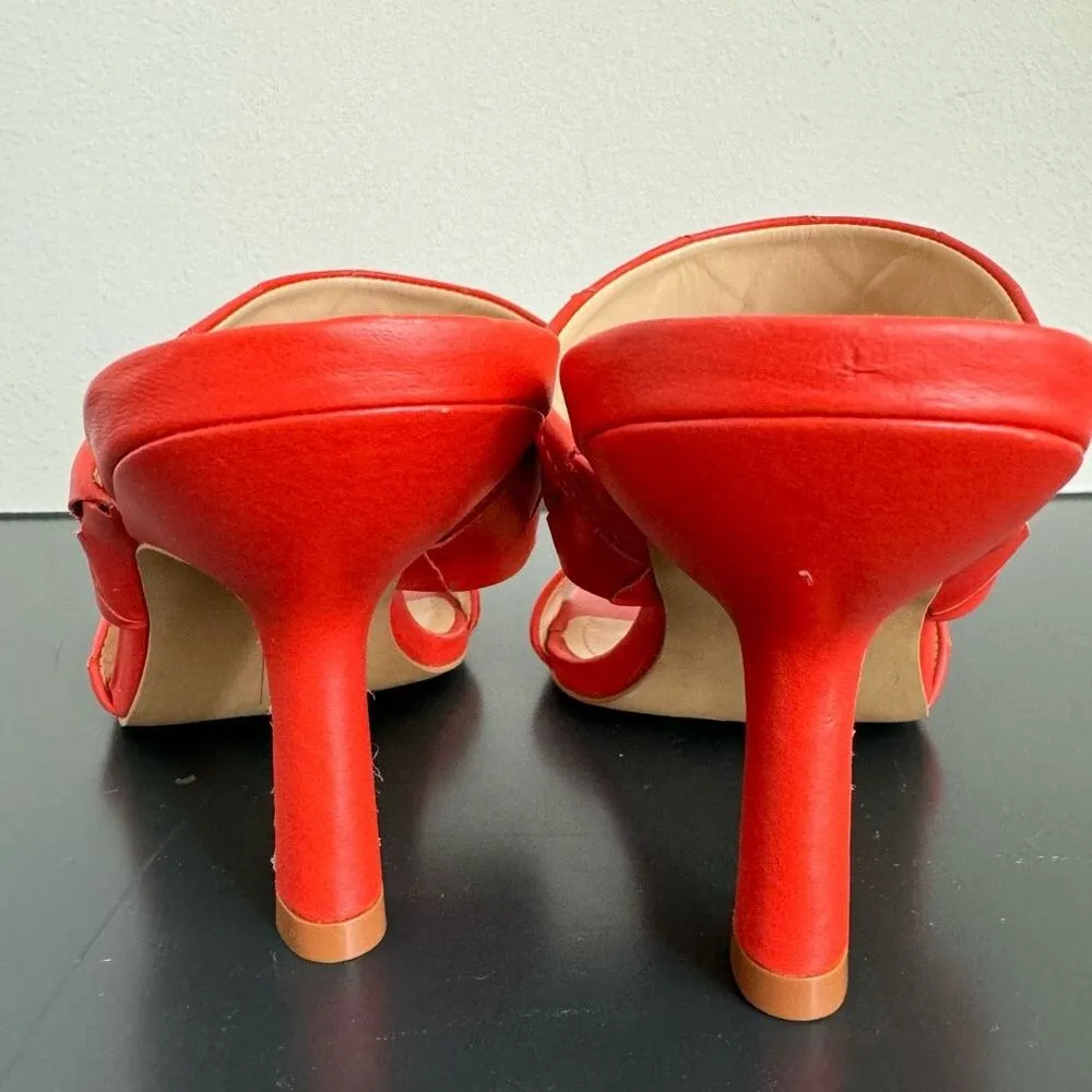 Vince Camuto Braided Orange Vacation Heel Romantic Cream Girly Sandal Size 8.5 - Image 10