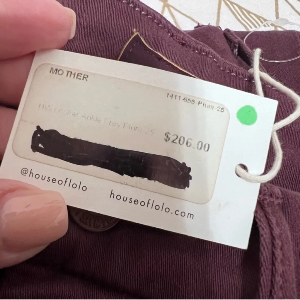 MOTHER NWT High Waisted Looker Ankle Frey 5 Pocket Skinny Jeans Size 25 Red - Image 13