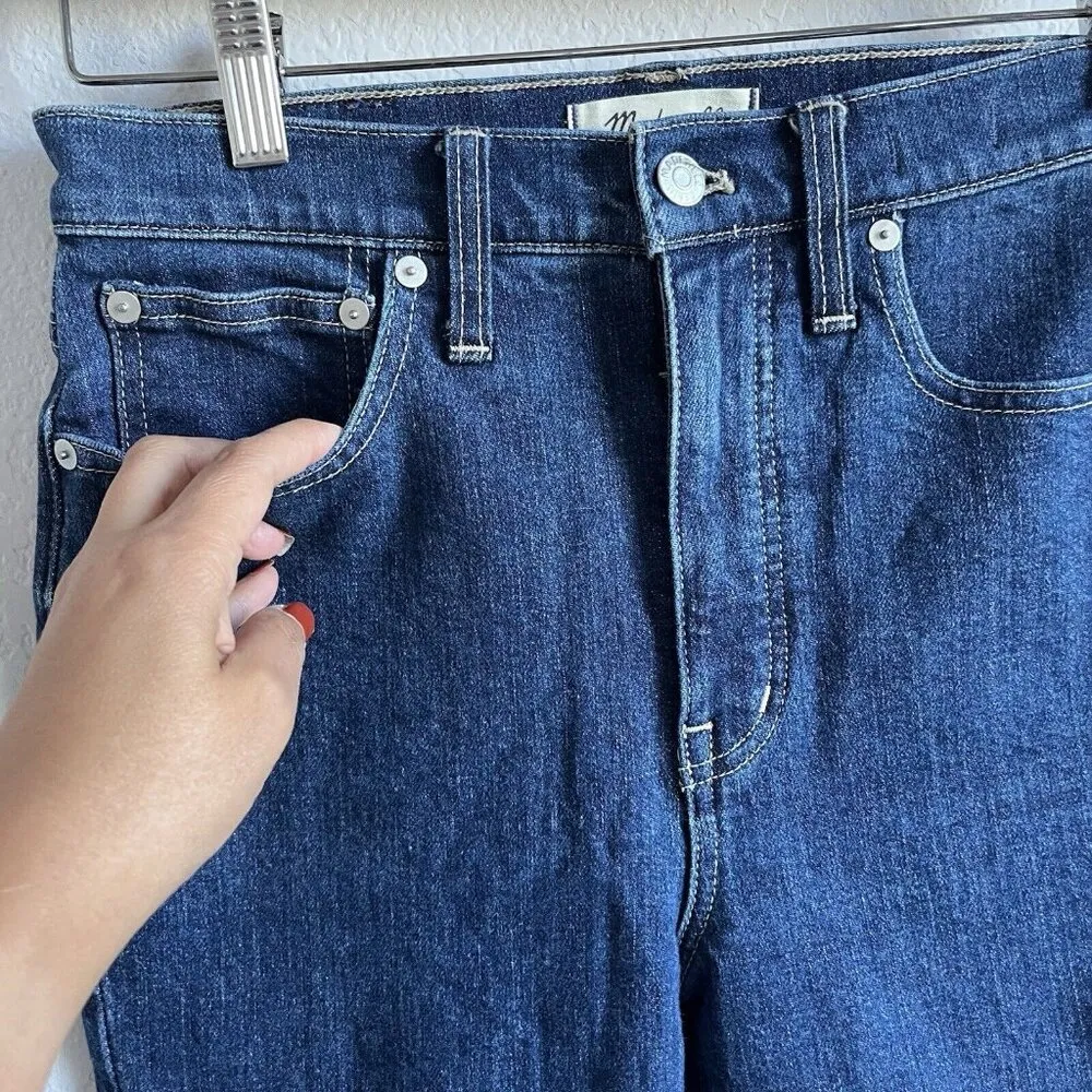 Madewell Slim Demi-Boot Jeans Women's Size 27 Medium Wash High-Rise Style #MB917 - Image 5