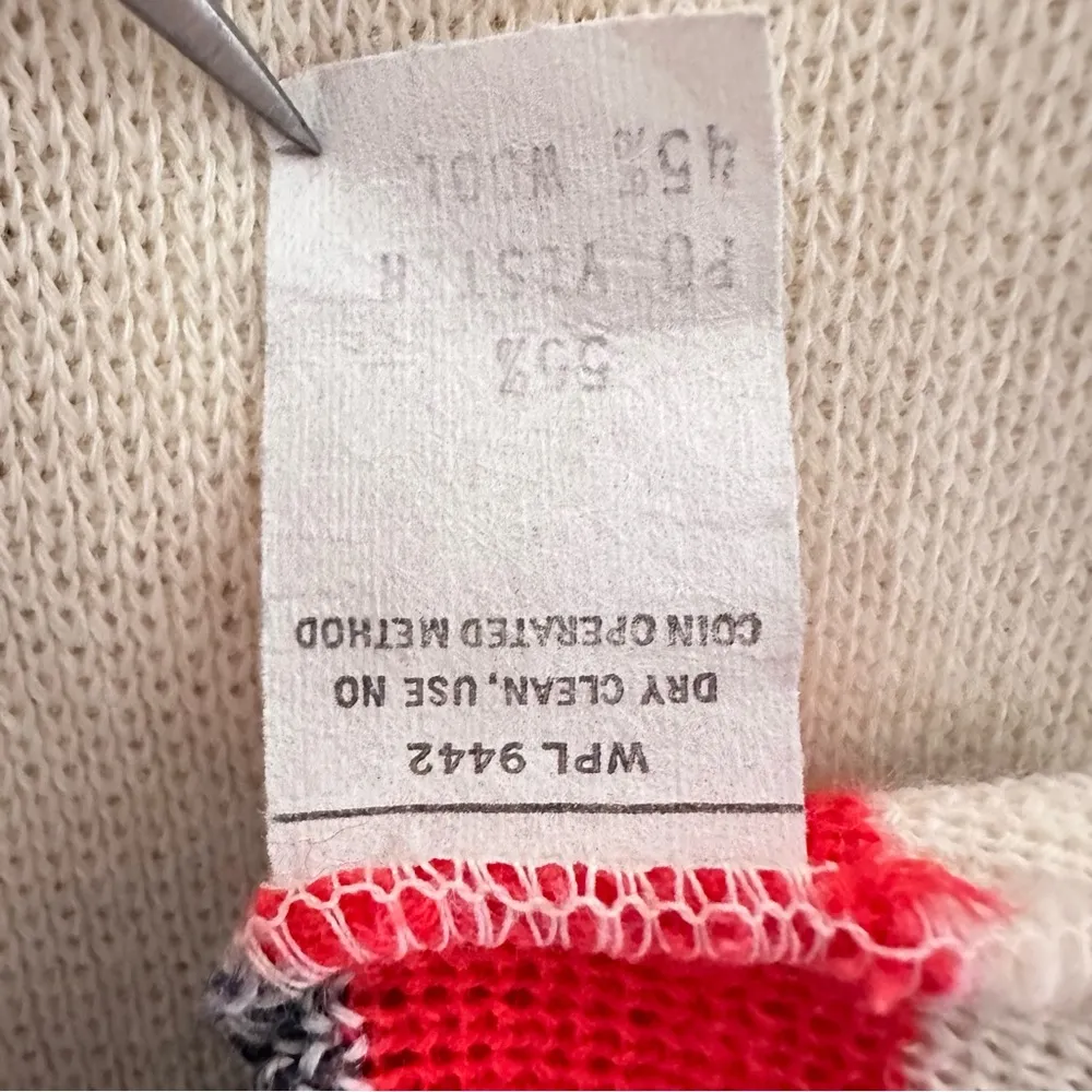 Vtg Jonathan Logan Wool Blend Nautical Sweater Vest Sz XS Coastal Grandma Preppy Red Size L - Image 8