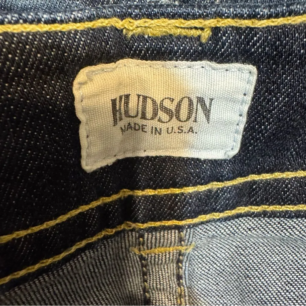 Hudson ladies midrise signature bootcut fire wash jeans size 29 flap pockets - Image 8