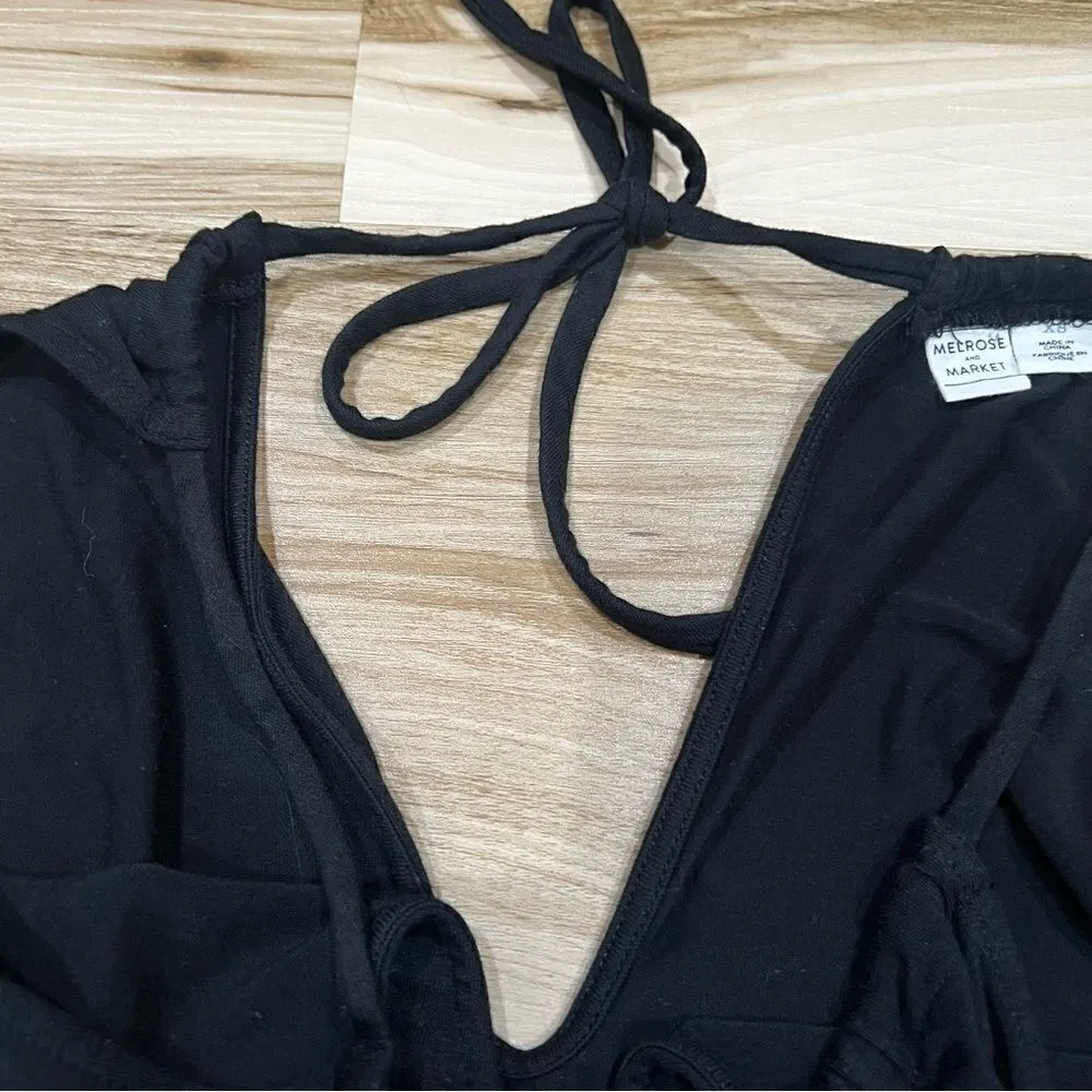 Stitch Fix Melrose & Market Black Snap Front Bodysuit Women’s XS - Image 5