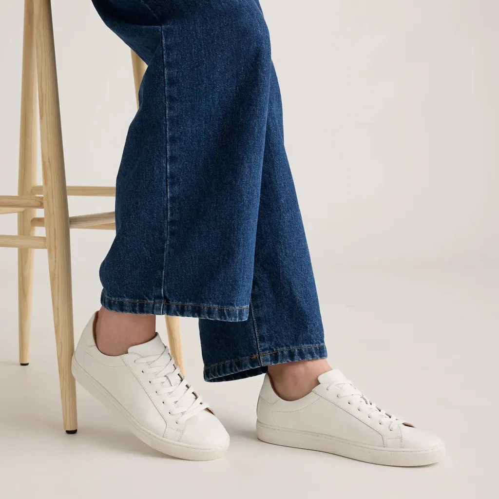 Quince 100% Leather Everyday Sneaker, White, 7.5 - Image 2