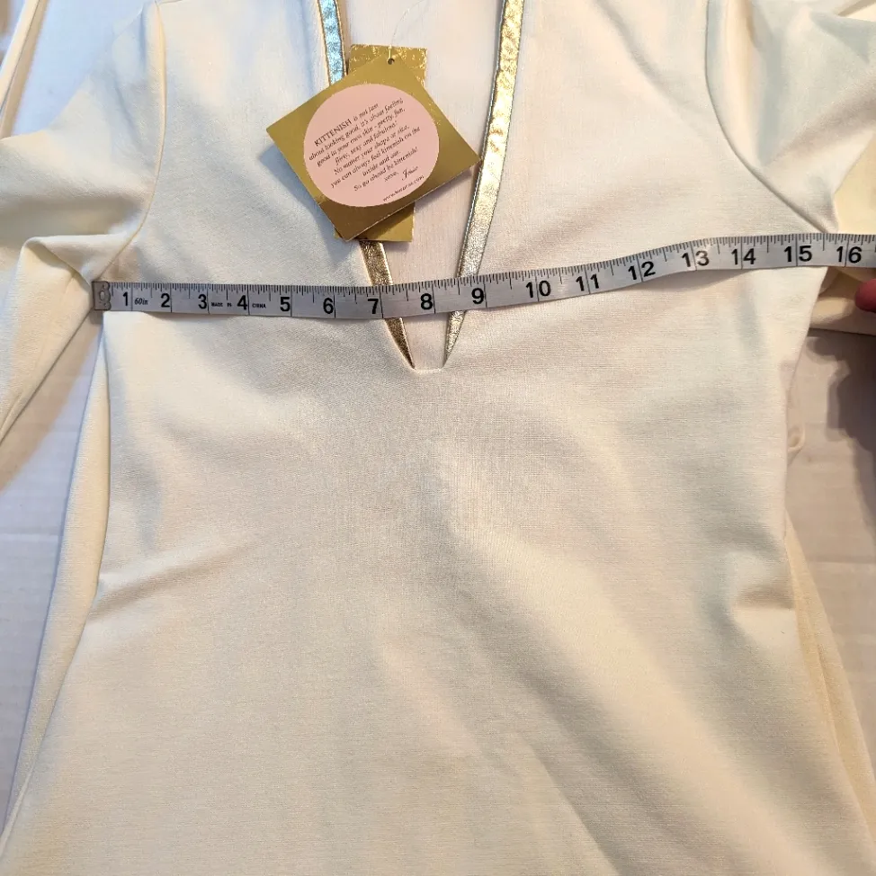 Kittenish/Jessie James Decker White Maxi XLong Dress Size Small BNWT - Image 8