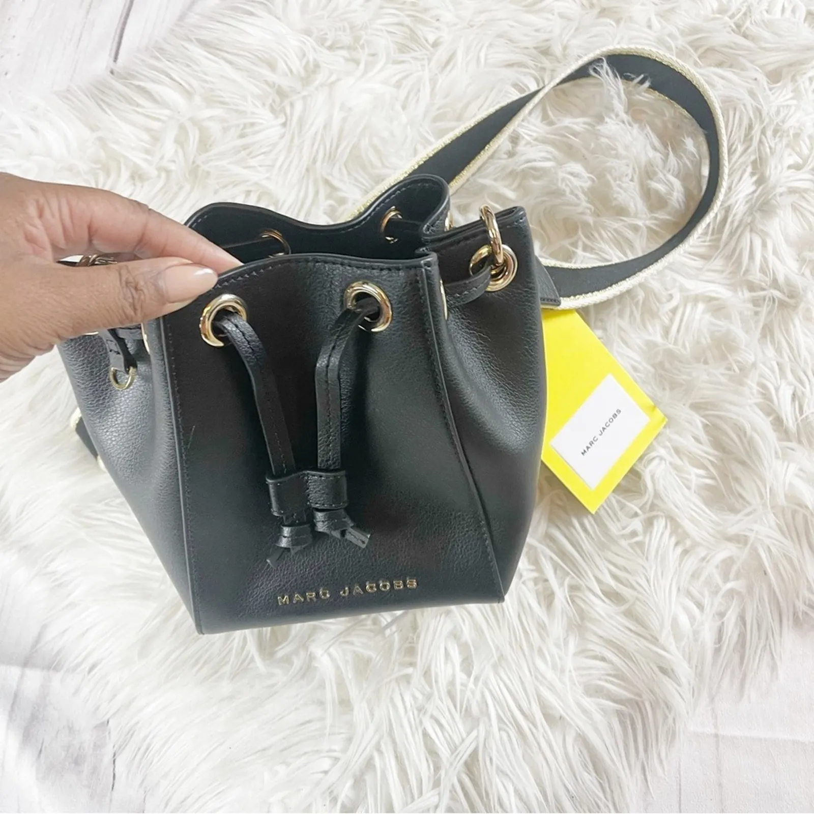 Marc Jacobs The Bucket‎ Leather Bag in Black - Image 4