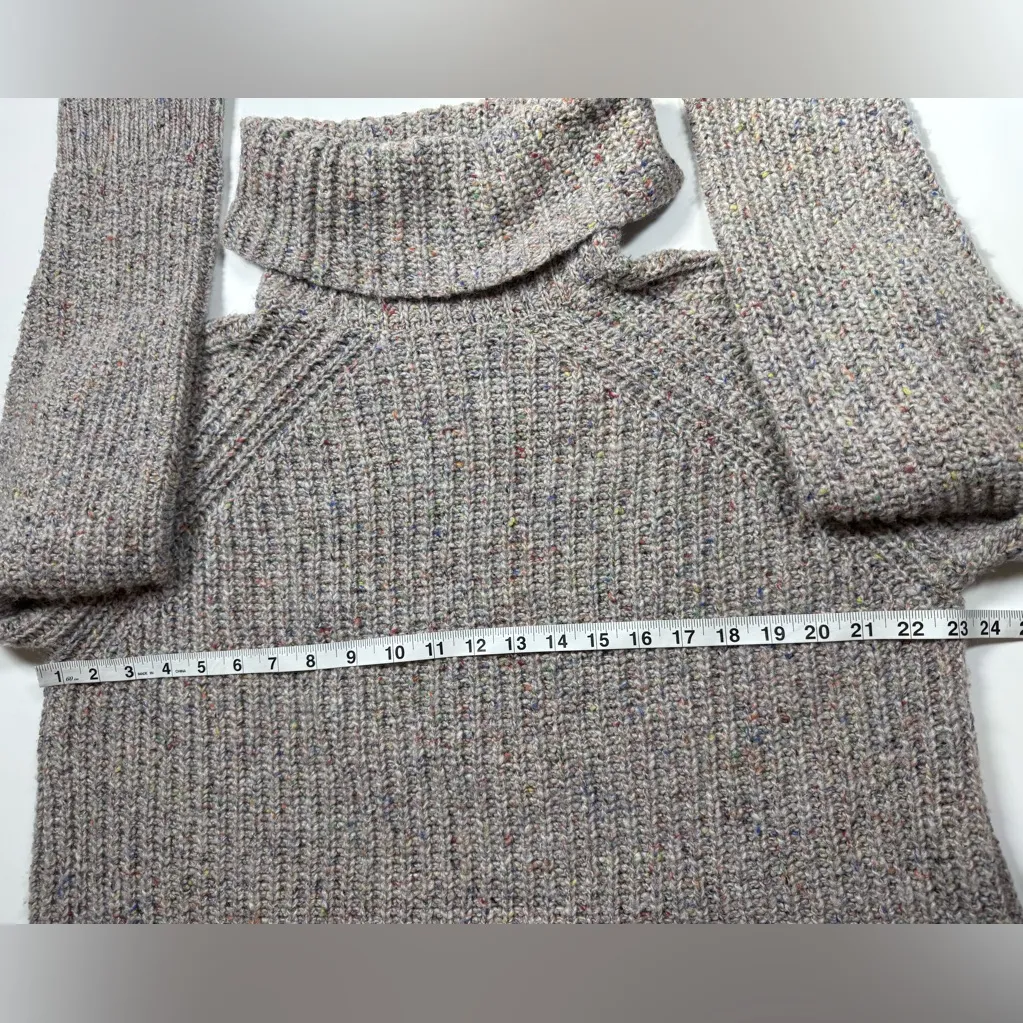 Madewell Colorfleck Ribbed Turtleneck Sweater 🎨🍂🪾 - Image 7