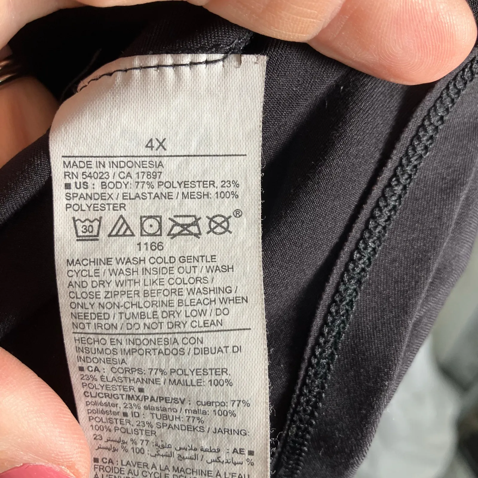 Old Navy Active Powersoft Go-Dry Zip Jacket Black Plus Size 4X Stretch - Image 2