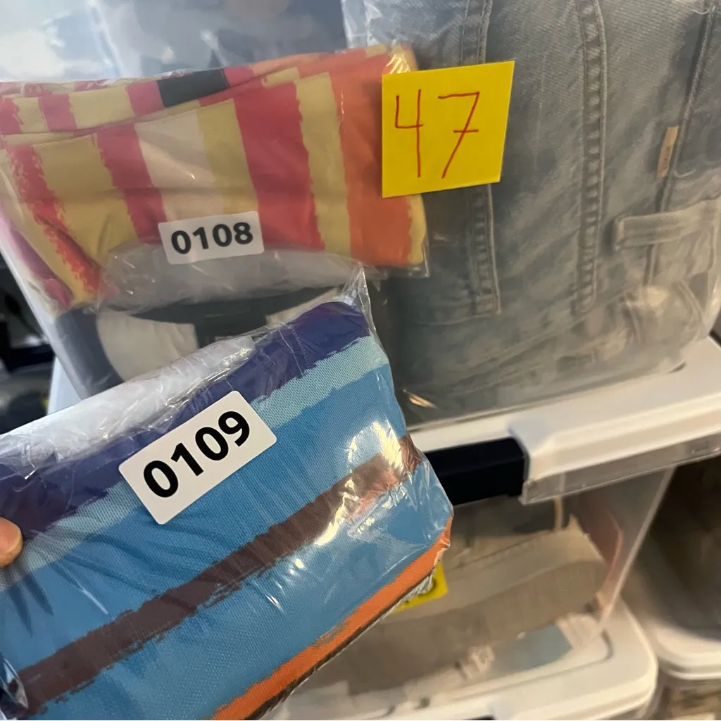 Tiger Mist Striped Multicolor Blue Mini Skirt Swim Cover Up Women’s Size M - Image 7