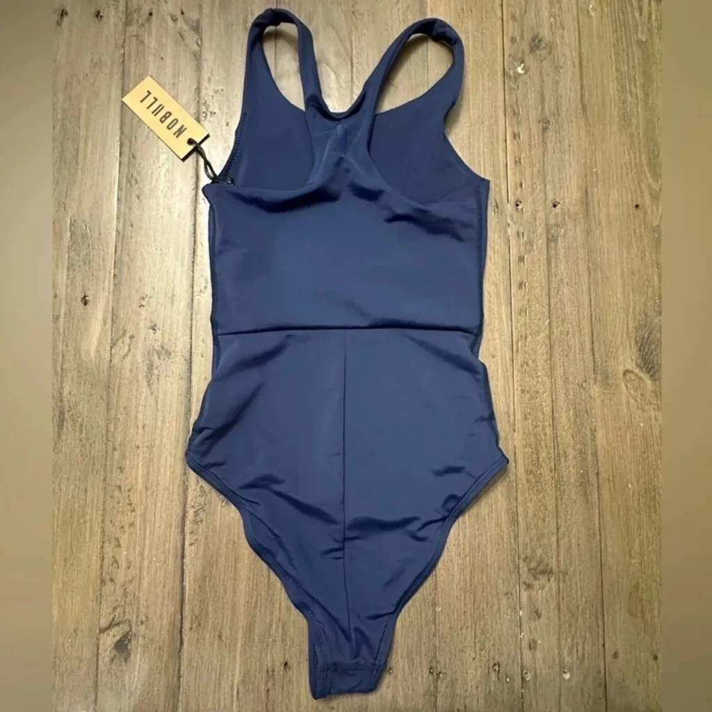 NWT NOBULL Women's Swim One Piece Swimsuit - XS - Navy Blue - Image 4
