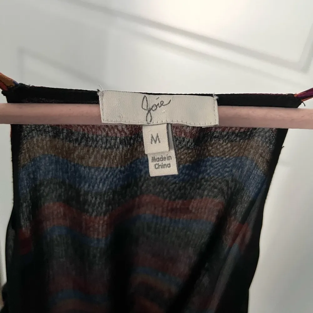 Joie Silk Jesbelle Sunset Stripe Silk Midi Dress | Rainbow | Medium - Image 11