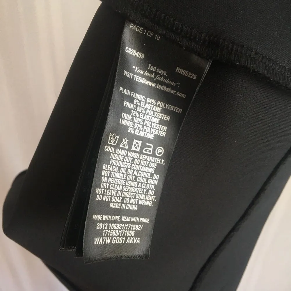 Ted Baker Akva Kensington Floral Bodycon Dress XXS - Image 11