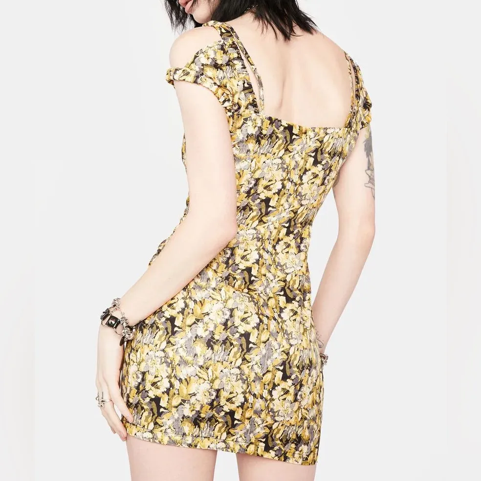 Lioness 90s brocade villa dress - Image 4