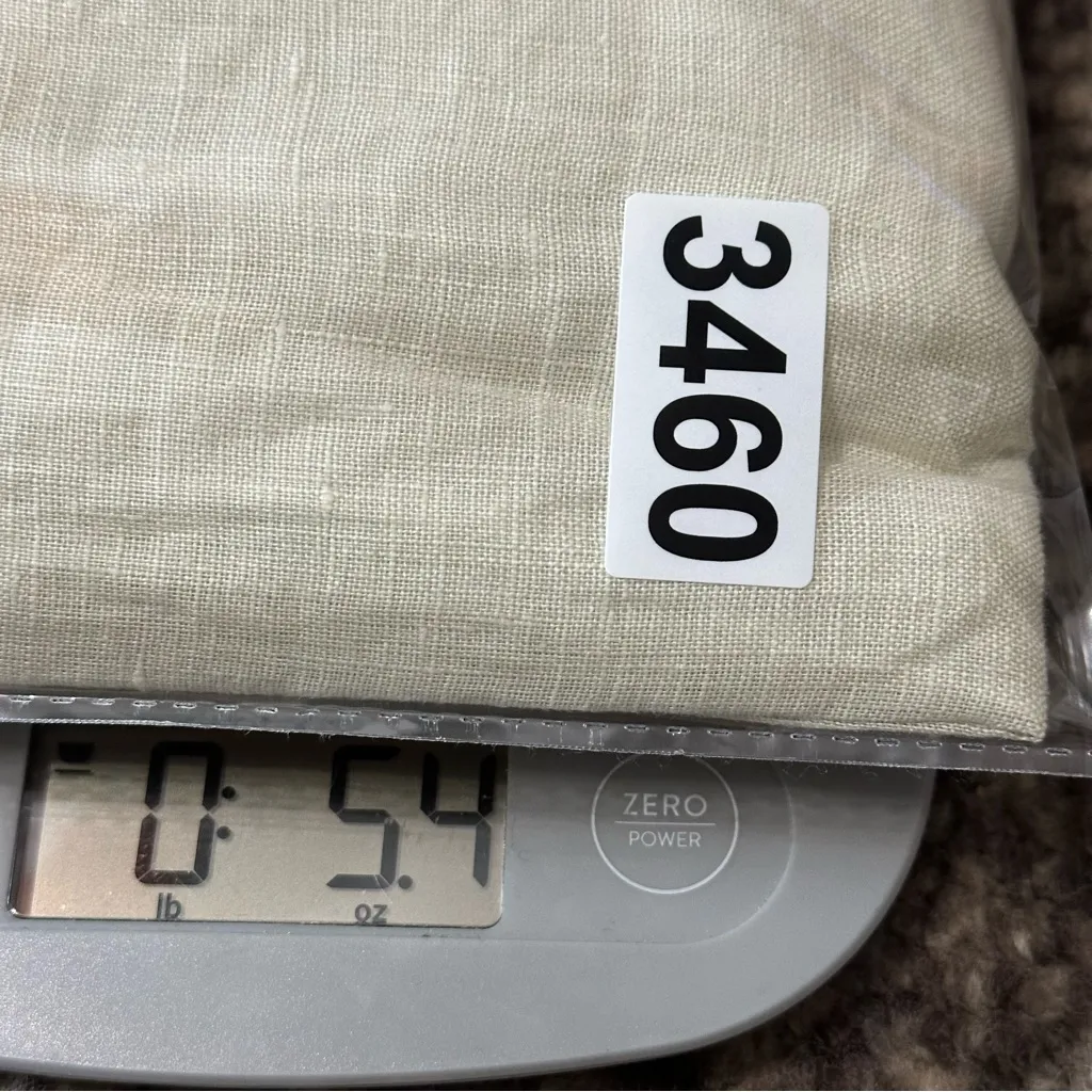 CP Shades Women’s Size XS Tan Beige Linen Button Down Collared Shirt Dress - Image 8