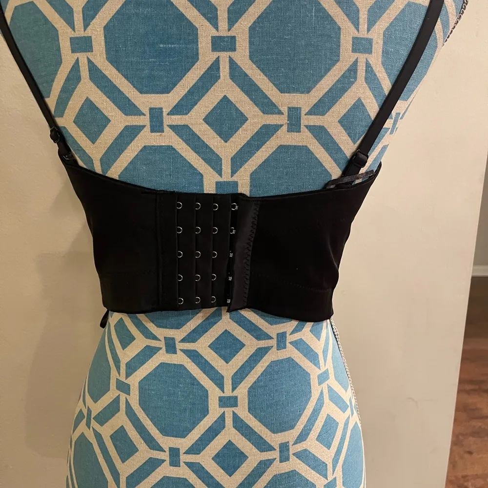 Colorful Rhinestone Push Up Bra Clubwear Party Bustier Crop Top SZ LARGE - Image 2