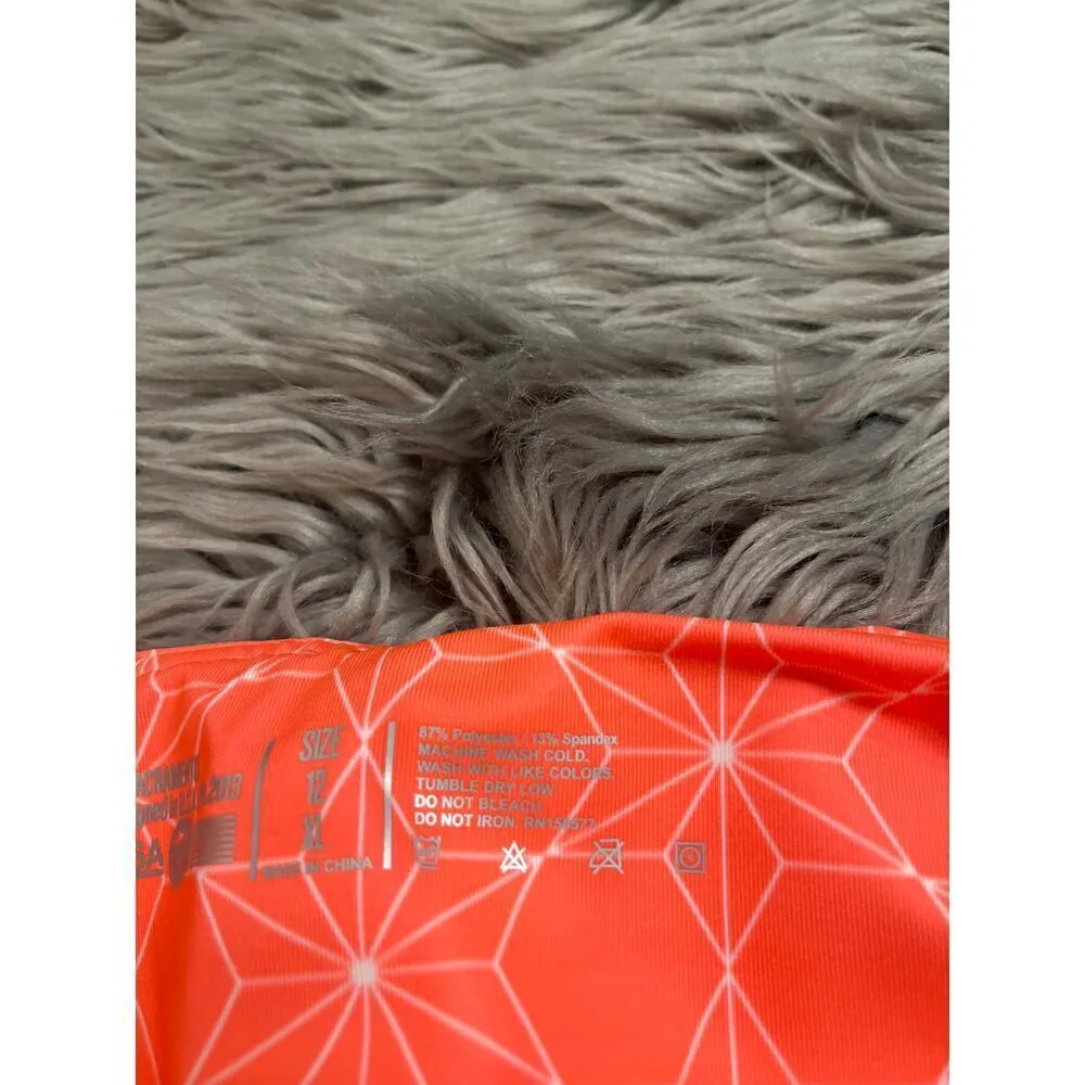 IAB I Am Becoming NEW ‘No Ride’ athletic workout biker shorts XL/12 Orange - Image 9