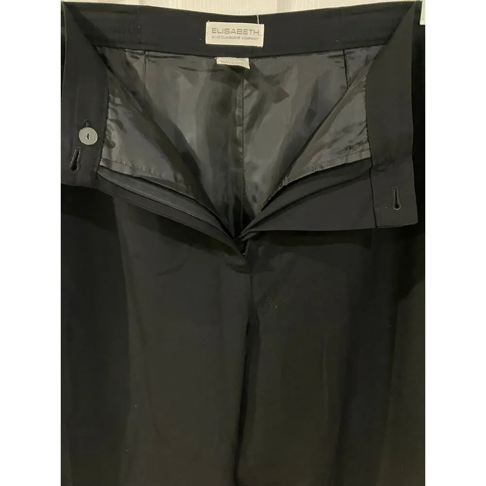 Elisabeth Rayon Lined Dress Pants Black Size 14 - Image 4