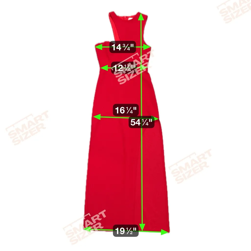 Hello Molly Girl in the Shadow Midi Asymmetrical Red Dress Women’s Size Small - Image 8