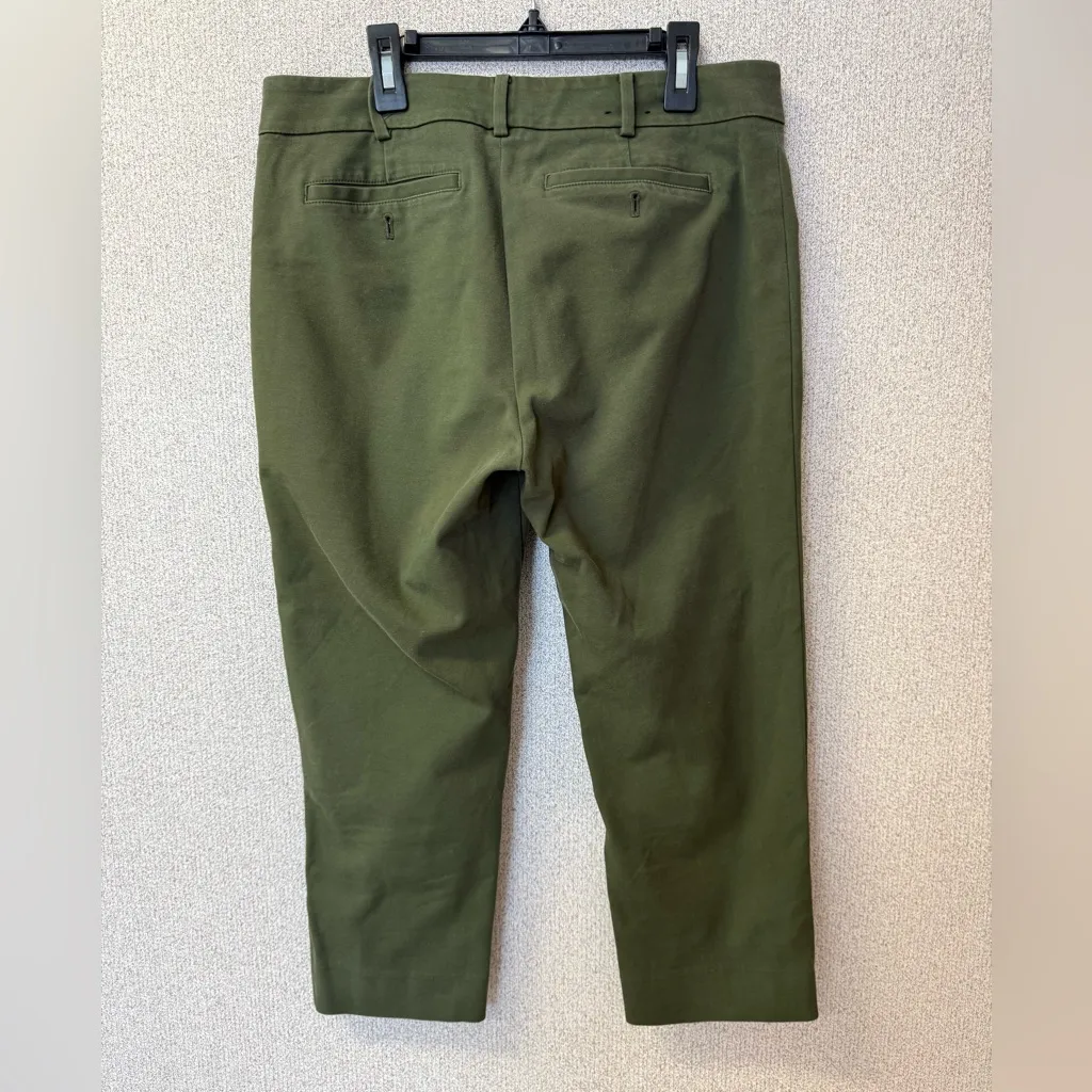 Club Monaco Women Size‎ 10 Retro Casual Green Capris Dress Pants - Image 4