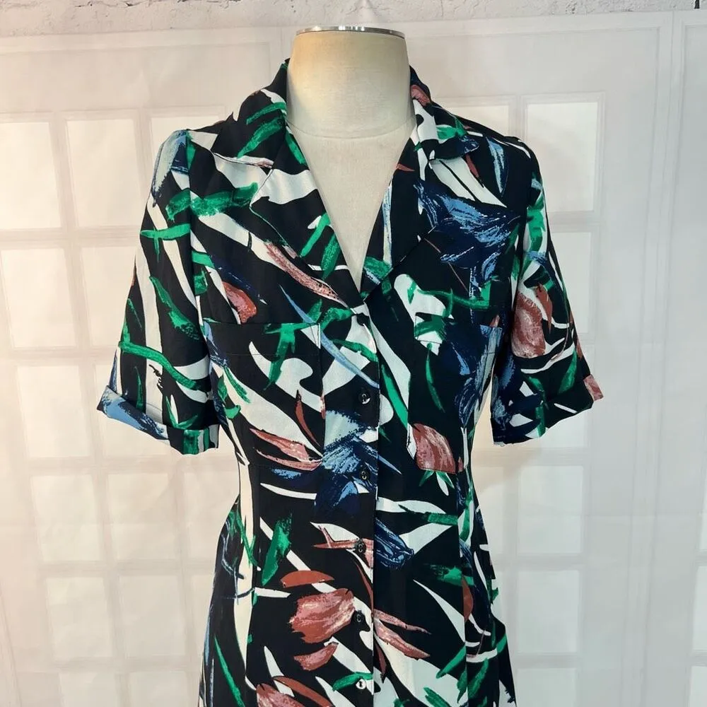 WALTER BAKER Valencia A-Line button down Shirt Dress size small - Image 6