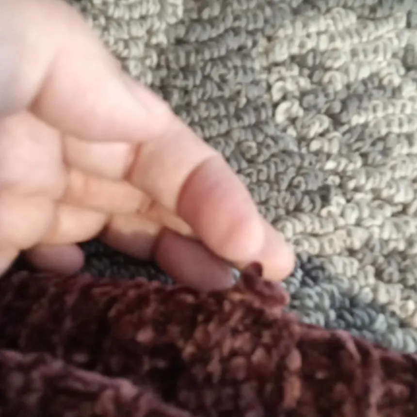 Vero Moda Deep Burgundy Vmfoster Bew Chenille Open Cardigan Size Medium - Image 7