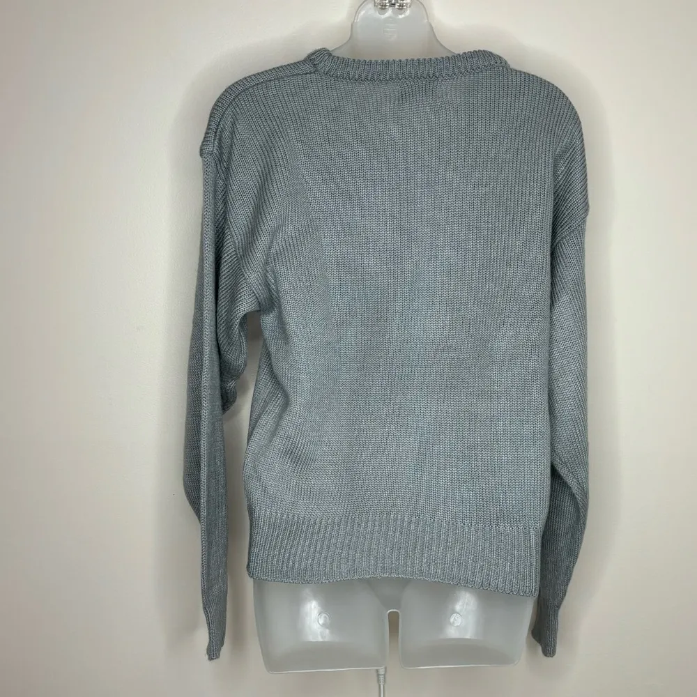 Vintage Scotty Scottie dog Graphic Crewneck Sweater grey black Size Small 90s Gray - Image 4