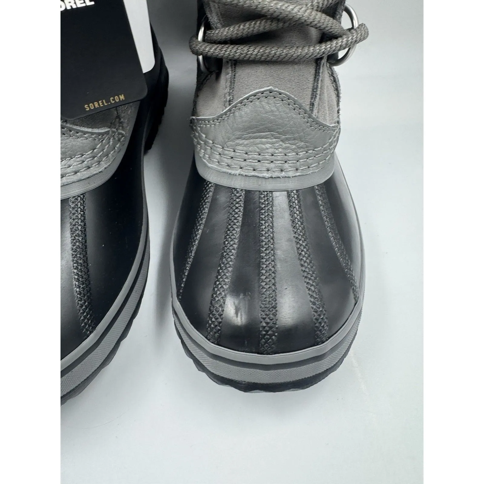 SOREL Joan of Arctic WP Insulated Mid Calf Quarry Black Winter Boots Women's 8 - Image 4