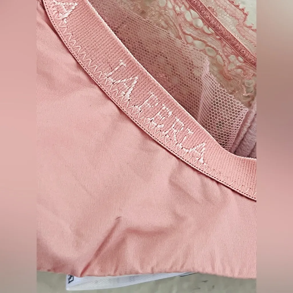 La perla luxury  bra size 34E golden rose lace - Image 2