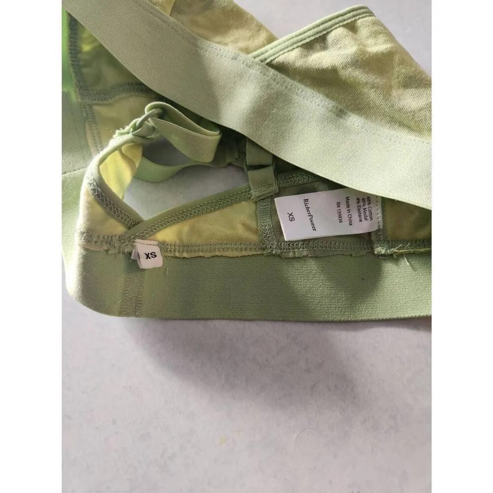 Richer Poorer Classic Bralette Size XS Green Unlined Wireless Bra - Image 3