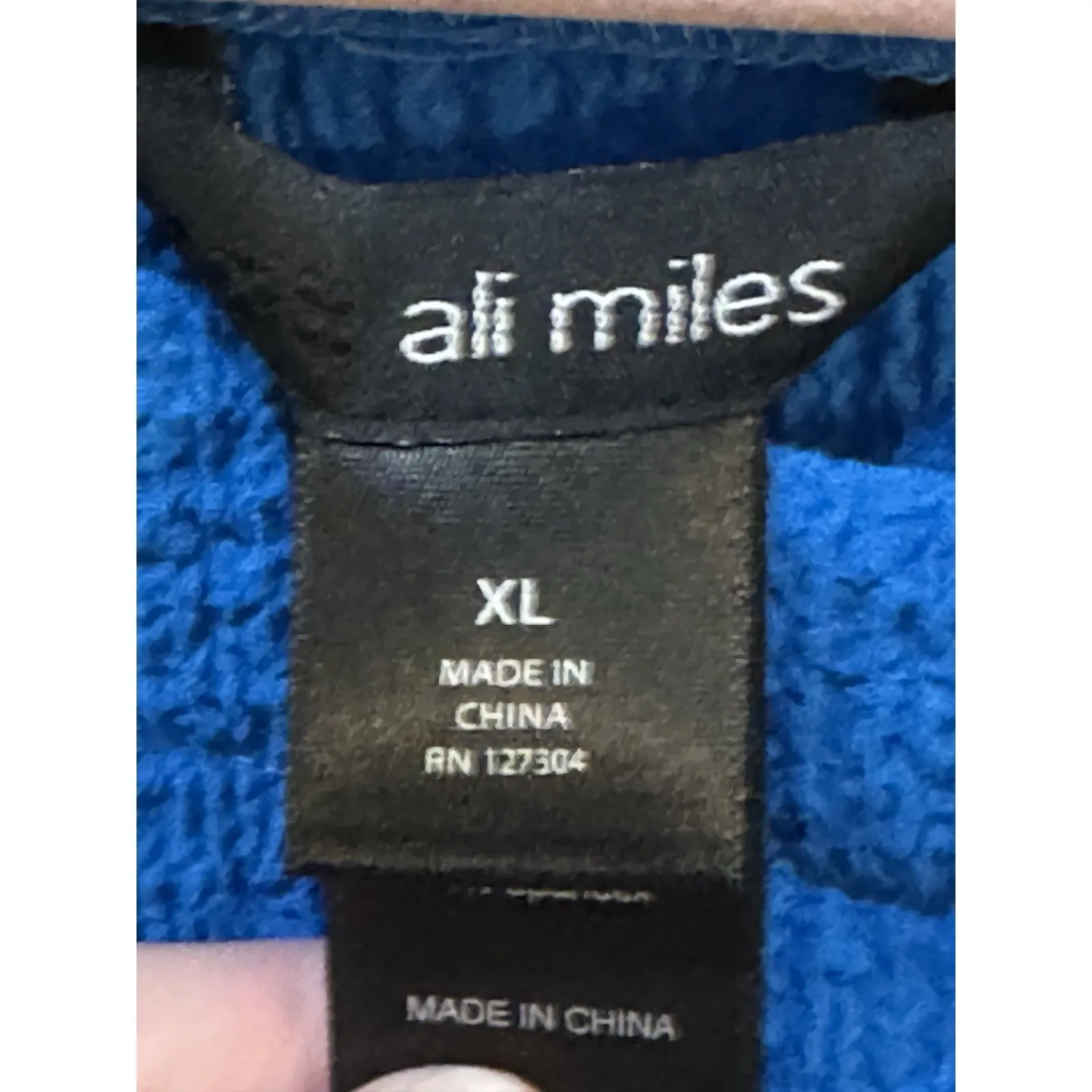 Ali Miles Top‎ Tunic Blue Size XL Lagenlook Artsy Bohemian Asymmetrical - Image 5