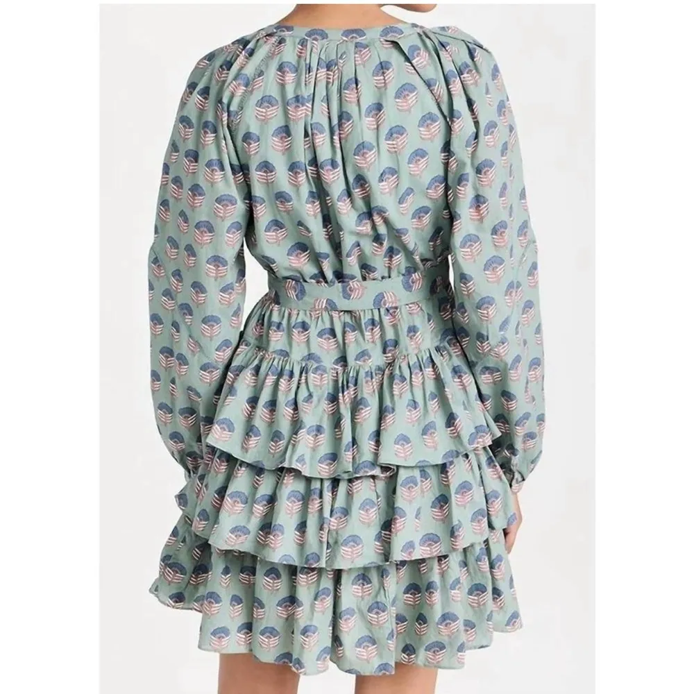 NEW MAREA grace ruffle dress in jade Green - Image 7