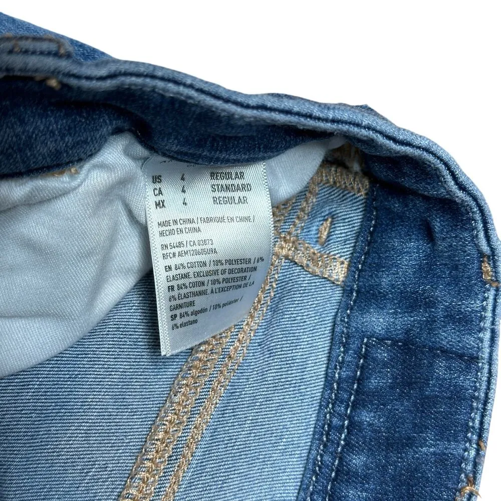 American Eagle The Dream Jean Jeggings Skinny Distressed Size 4 - Image 3