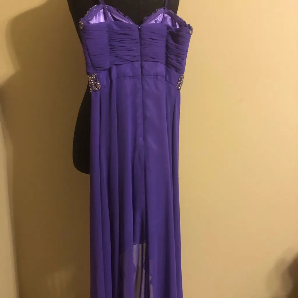 ❤️ Purple high low beaded formal dress ❤️ - Image 5