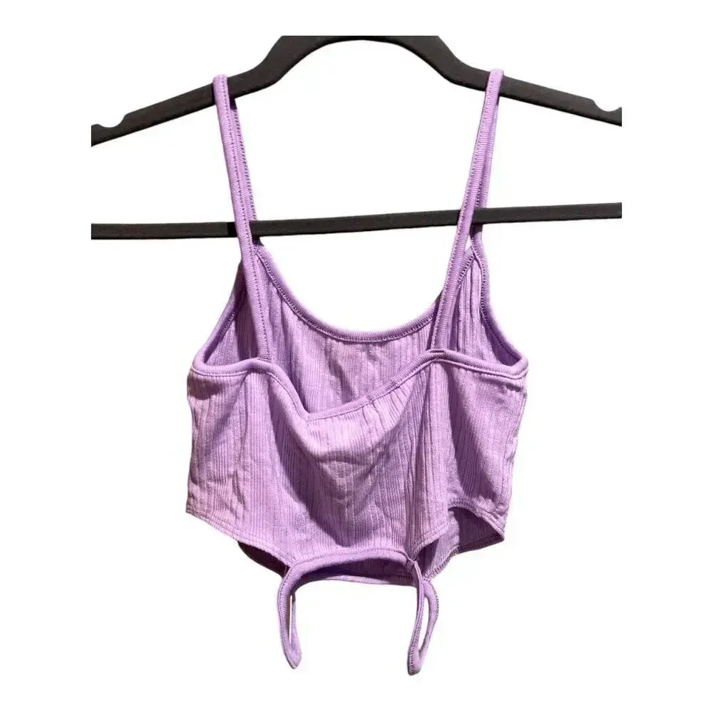 NWT Jonathan Simkhai Eliana‎ Cropped Ribbed Tank In Lilac | Size M Purple Size M - Image 2